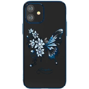Kup Etui Kingxbar Butterfly Swarovski Apple iPhone 12 mini niebieski - KGX265 - {ean13} - Sklep Home Screen