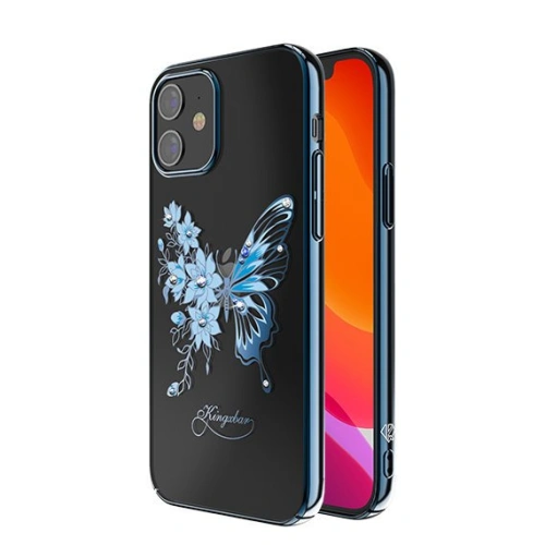 Kup Etui Kingxbar Butterfly Swarovski Apple iPhone 12 mini modrý - KGX265 - {ean13} - Sklep Home Screen