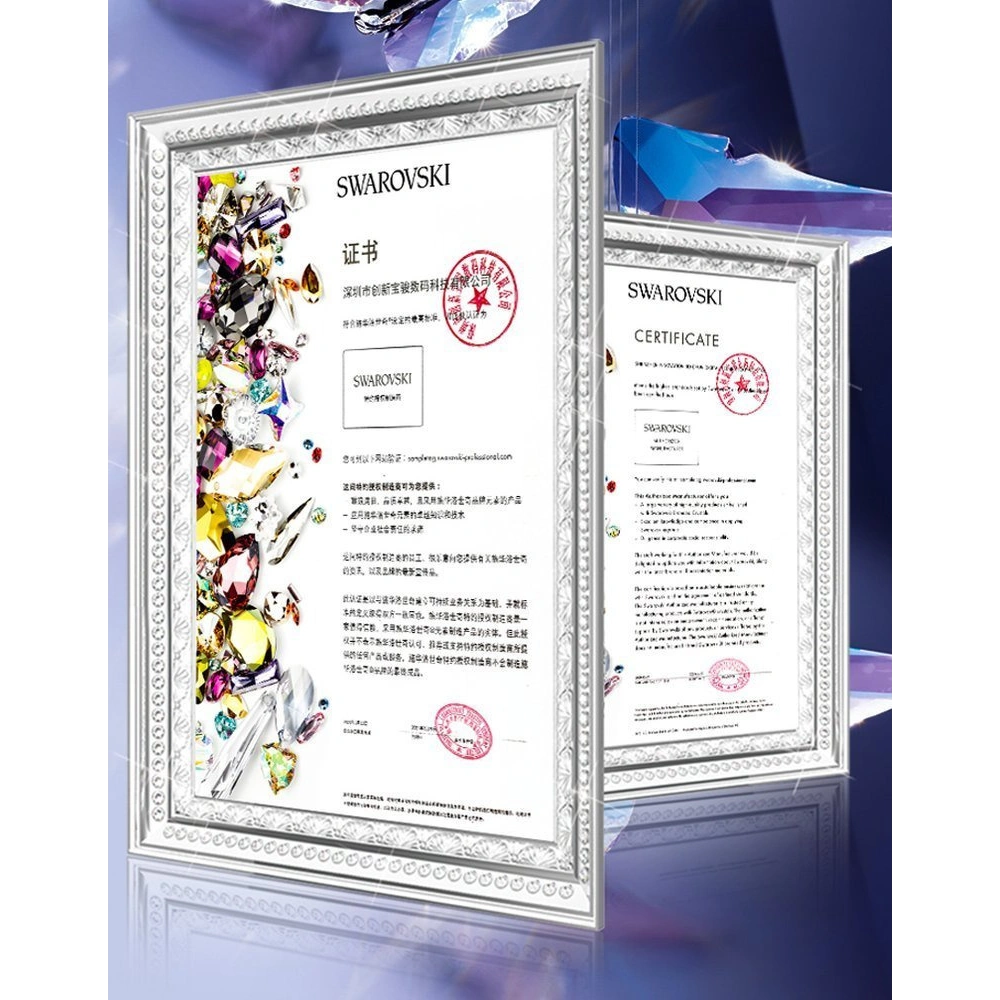 Etui Kingxbar Butterfly Swarovski Apple iPhone 12 mini niebieski