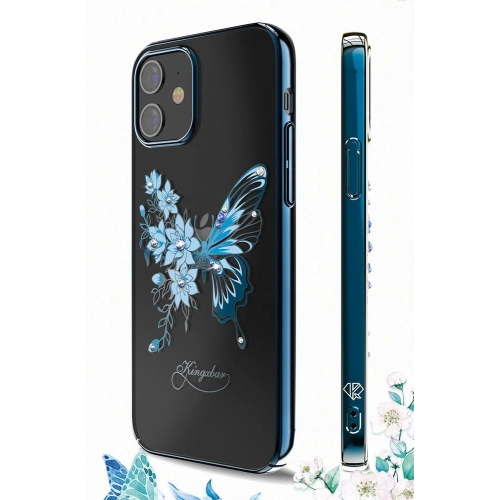 Buy Kingxbar Butterfly Swarovski Apple iPhone 12 mini blue - KGX265 - {ean13} - Home Screen Store Europe