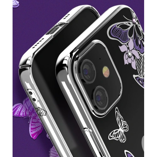 Kup Etui Kingxbar Butterfly Swarovski Apple iPhone 12 mini modrý - KGX265 - {ean13} - Sklep Home Screen