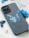 Kup Etui Kingxbar Butterfly Swarovski Apple iPhone 12 mini kék - KGX265 - {ean13} - Sklep Home Screen