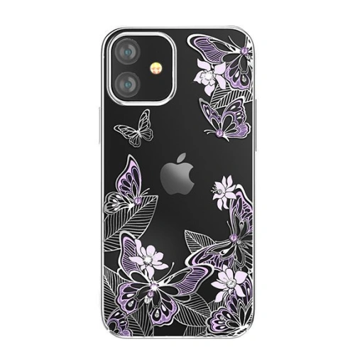 Kup Etui Kingxbar Butterfly Swarovski Apple iPhone 12 mini fialové - KGX266 - {ean13} - Sklep Home Screen