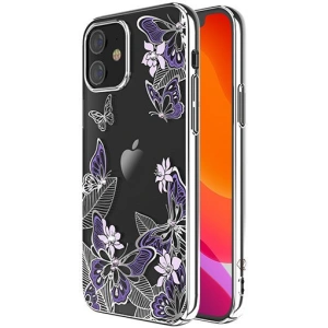 Kup Etui Kingxbar Butterfly Swarovski Apple iPhone 12 mini fioletowy - KGX266 - {ean13} - Sklep Home Screen