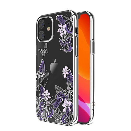 Kup Etui Kingxbar Butterfly Swarovski Apple iPhone 12 mini fialové - KGX266 - {ean13} - Sklep Home Screen