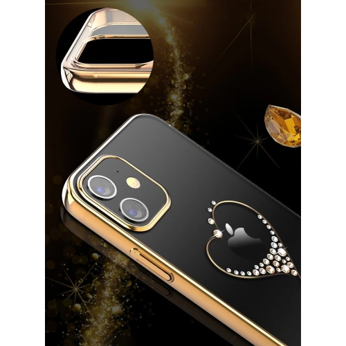 Kup Etui Kingxbar Wish Swarovski Apple iPhone 12 Pro Max fekete - KGX271 - {ean13} - Sklep Home Screen