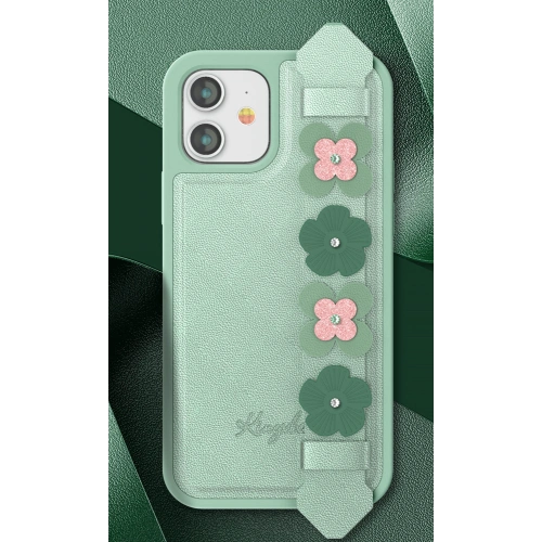Kup Etui Kingxbar Sweet Swarovski Apple iPhone 12 mini zielony - KGX272 - {ean13} - Sklep Home Screen
