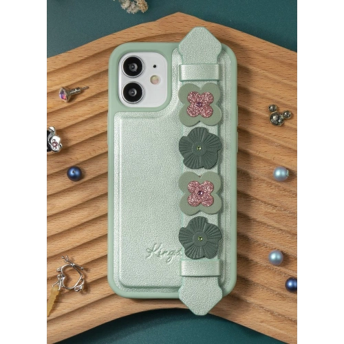 Kup Etui Kingxbar Sweet Swarovski Apple iPhone 12 mini zelený - KGX272 - {ean13} - Sklep Home Screen