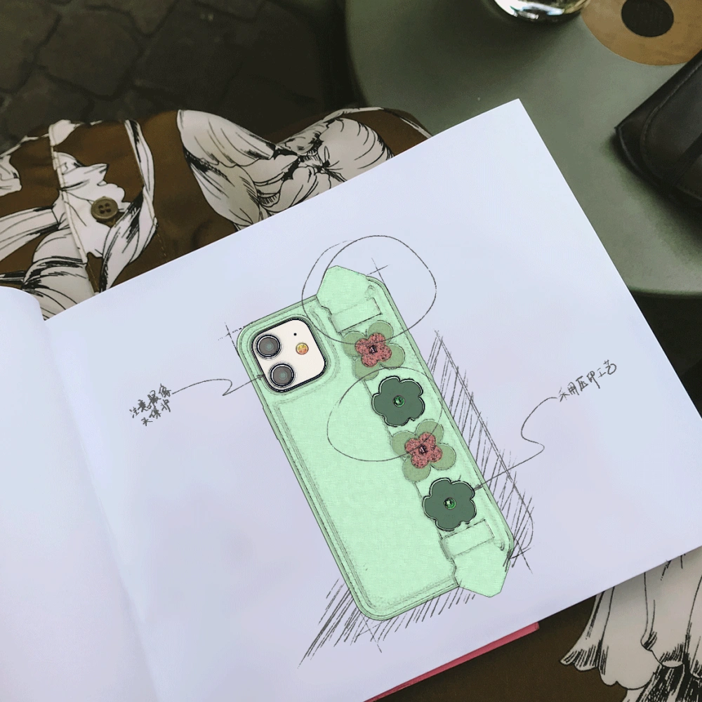 Etui Kingxbar Sweet Swarovski Apple iPhone 12 Pro Max niebieski