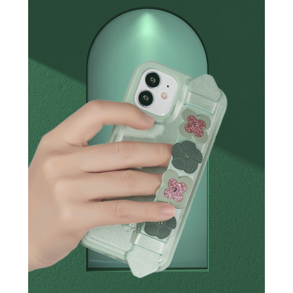 Etui Kingxbar Sweet Swarovski Apple iPhone 12 Pro Max niebieski