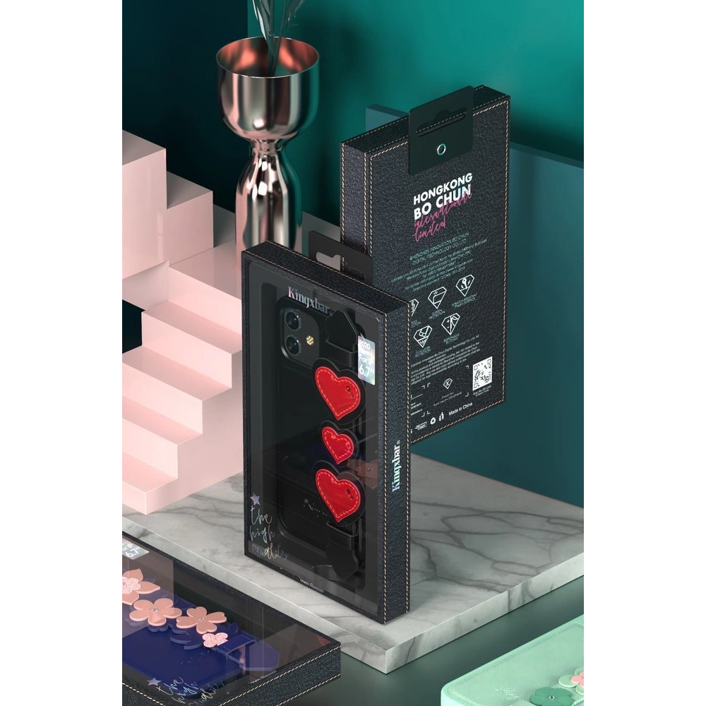 Etui Kingxbar Sweet Swarovski Apple iPhone 12 Pro Max czarny