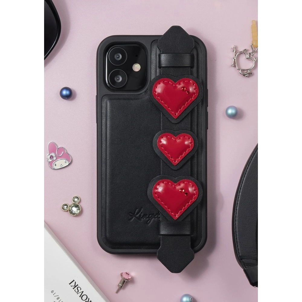 Etui Kingxbar Sweet Swarovski Apple iPhone 12 Pro Max czarny