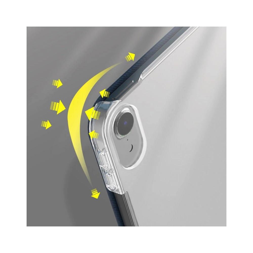 Etui Kingxbar Business Apple iPad Air 10.9 2020/2022 (4. i 5. generacji) / iPad Air 11 2024 (6. generacji) pomarańczowy