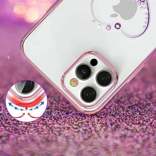 Kup Etui Kingxbar Wish Swarovski Apple iPhone 12 Pro Max rozie - KGX283 - {ean13} - Sklep Home Screen