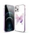 Etui Kingxbar Butterfly Swarovski Apple iPhone 12 Pro Max rózsaszín