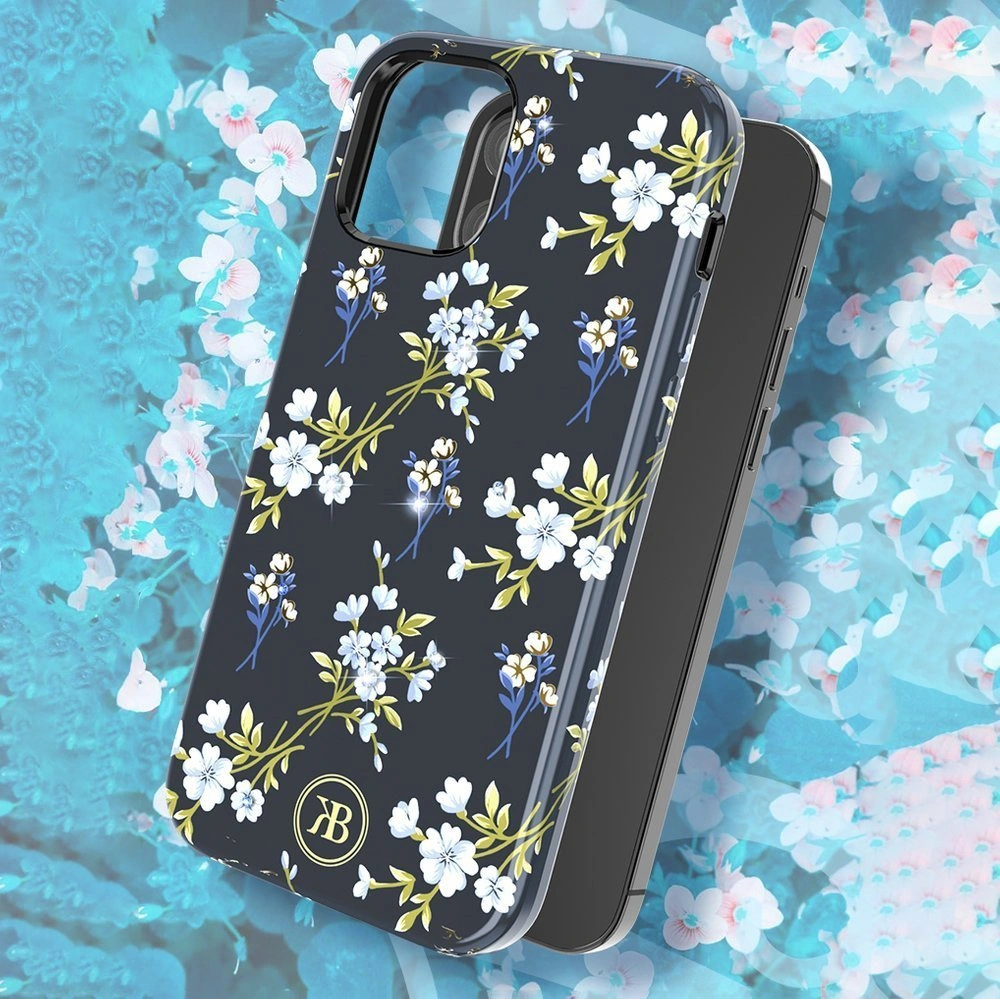 Etui Kingxbar Blossom Swarovski Apple iPhone 12 Pro Max wielokolorowy (Lily)
