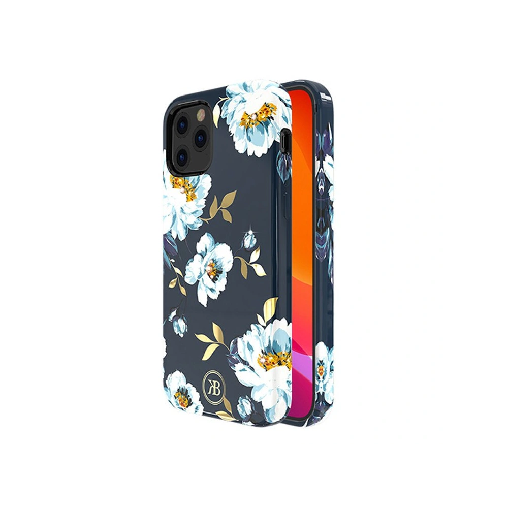 Etui Kingxbar Blossom Swarovski Apple iPhone 12 Pro Max wielokolorowy (Gardenia)