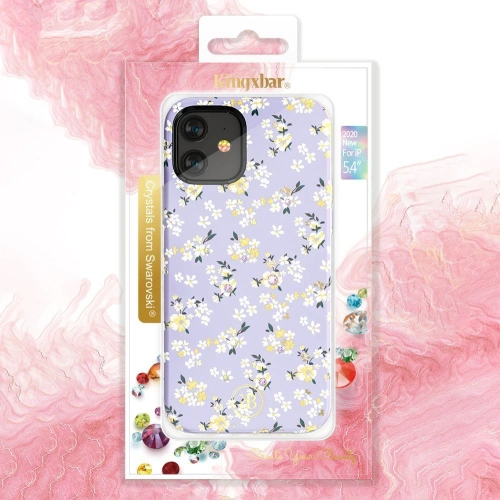 Kup Etui Kingxbar Blossom Swarovski Apple iPhone 12 Pro Max multicolor (Gardenia) - KGX288 - {ean13} - Sklep Home Screen