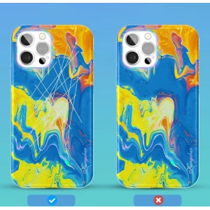 Buy Kingxbar Watercolour Apple iPhone 12 Pro Max yellow-blue - KGX292 - {ean13} - Home Screen Store Europe