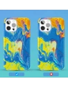 Kup Etui Kingxbar Vízfesték Apple iPhone 12 Pro Max sárgakék - KGX292 - {ean13} - Sklep Home Screen