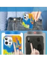 Kup Etui Kingxbar Watercolour Apple iPhone 12 Pro Max galben-albastru - KGX292 - {ean13} - Sklep Home Screen