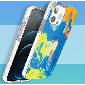 Buy Kingxbar Watercolour Apple iPhone 12 Pro Max yellow-blue - KGX292 - {ean13} - Home Screen Store Europe