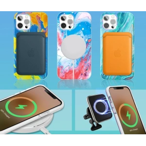 Buy Kingxbar Watercolour Apple iPhone 12 Pro Max yellow-blue - KGX292 - {ean13} - Home Screen Store Europe