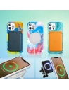 Kup Etui Kingxbar Watercolour Apple iPhone 12 Pro Max roz-verde - KGX294 - {ean13} - Sklep Home Screen