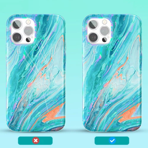 Kup Etui Kingxbar Vízfesték Apple iPhone 12/12 Pro rózsaszín-zöld - KGX295 - {ean13} - Sklep Home Screen