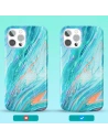 Kup Etui Kingxbar Vízfesték Apple iPhone 12/12 Pro rózsaszín-zöld - KGX295 - {ean13} - Sklep Home Screen