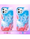 Kup Etui Kingxbar Akvarelový Apple iPhone 12 Pro Max modro-růžový - KGX296 - {ean13} - Sklep Home Screen