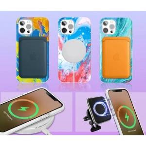 Buy Kingxbar Watercolour Apple iPhone 12 Pro Max blue-pink - KGX296 - {ean13} - Home Screen Store Europe
