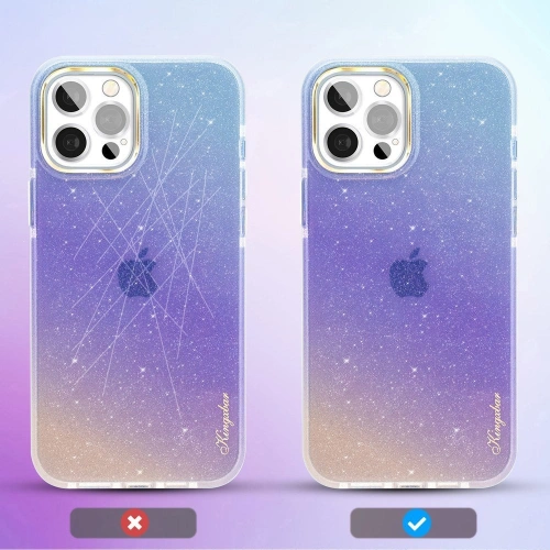 Kup Etui Kingxbar Ombre Apple iPhone 12 Pro Max albastru-violet - KGX298 - {ean13} - Sklep Home Screen