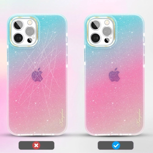 Kup Etui Kingxbar Ombre Apple iPhone 12 Pro Max modro-růžový - KGX300 - {ean13} - Sklep Home Screen