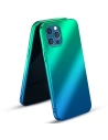 Etui Kingxbar Aurora Apple iPhone 12 Pro Max modrozelený