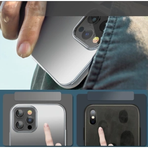 Etui Kingxbar Aurora Apple iPhone 12 Pro Max černo-stříbrný
