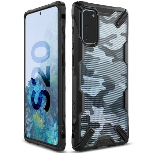 Kup Case Ringke Fusion-X Design Samsung Galaxy S20 Camo (Moro) Schwarz - RGK1105MOB - {ean13} - Sklep Home Screen