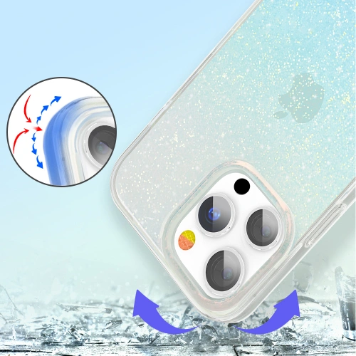 Kup Etui Kingxbar Streamer Apple iPhone 13 Pro kék (Glitter) - KGX315 - {ean13} - Sklep Home Screen