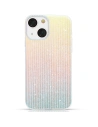 Etui Kingxbar Travel Apple iPhone 13 albastru-portocaliu (Clouds)