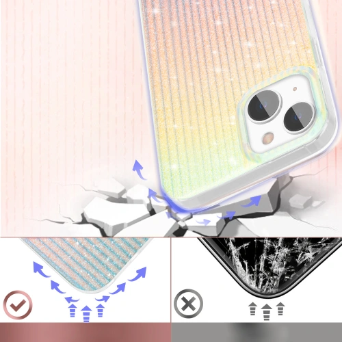 Kup Etui Kingxbar Travel Apple iPhone 13 albastru-portocaliu (Clouds) - KGX316 - {ean13} - Sklep Home Screen