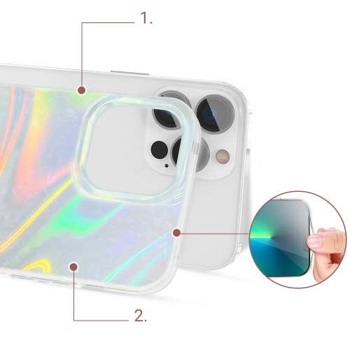 Kup Case Kingxbar Shell Apple iPhone 13 Pro perlmuttblau - KGX323 - {ean13} - Sklep Home Screen