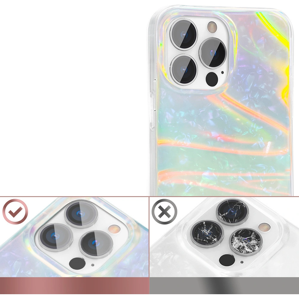 Etui Kingxbar Shell Apple iPhone 13 Pro Max perłowy-miętowy