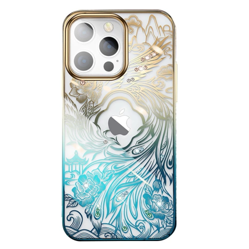 Kup Etui Kingxbar Phoenix Swarovski Apple iPhone 13 aur-albastru (Reborn) - KGX330 - {ean13} - Sklep Home Screen