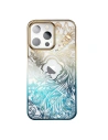 Etui Kingxbar Phoenix Swarovski Apple iPhone 13 arany-kék (Reborn)