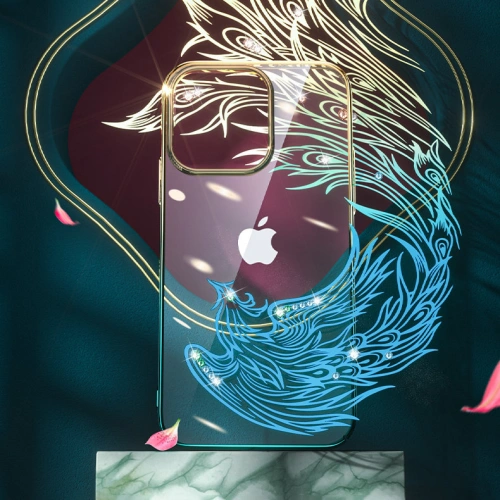 Kup Etui Kingxbar Phoenix Swarovski Apple iPhone 13 aur-albastru (Reborn) - KGX330 - {ean13} - Sklep Home Screen