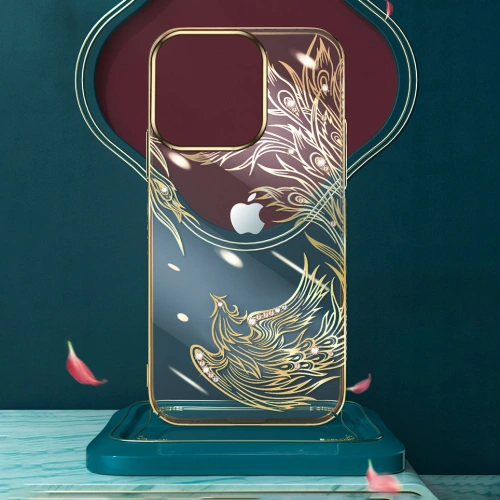 Kup Case Kingxbar Phoenix Swarovski Apple iPhone 13 gold-blau (Reborn) - KGX330 - {ean13} - Sklep Home Screen