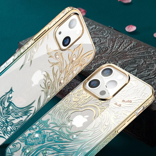 Kup Etui Kingxbar Phoenix Swarovski Apple iPhone 13 aur-albastru (Reborn) - KGX330 - {ean13} - Sklep Home Screen