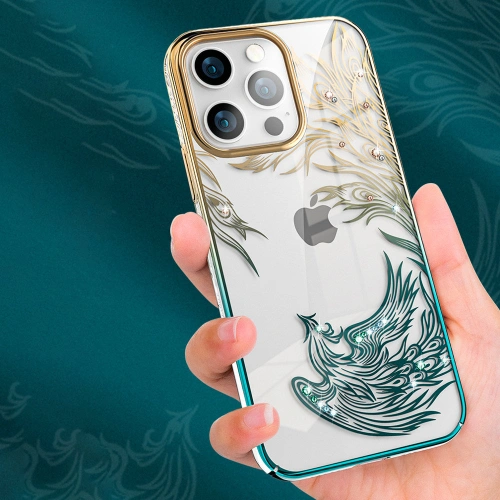 Kup Etui Kingxbar Phoenix Swarovski Apple iPhone 13 arany-kék (Reborn) - KGX330 - {ean13} - Sklep Home Screen
