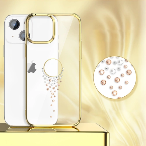 Buy Kingxbar Sky Swarovski Apple iPhone 13 gold (Teardrop) - KGX333 - {ean13} - Home Screen Store Europe