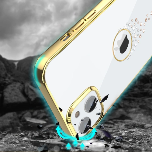 Kup Etui Kingxbar Sky Swarovski Apple iPhone 13 aurie (Teardrop) - KGX333 - {ean13} - Sklep Home Screen